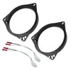 RULLINE 6.5" Speaker Adapter & Wiring Harness Kit Compatible with