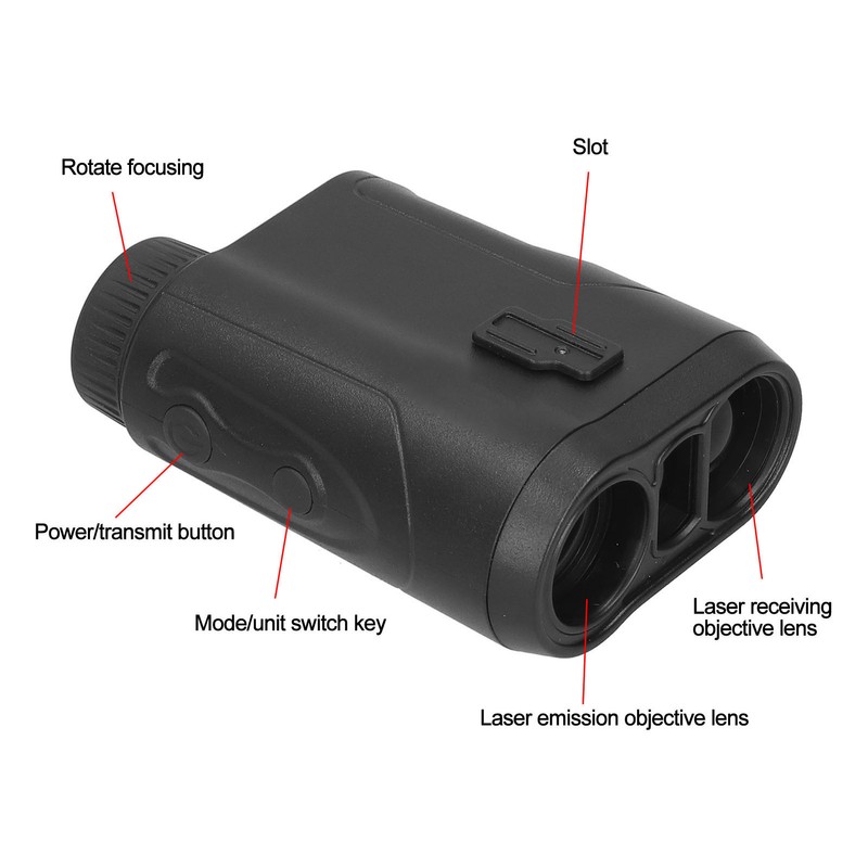 DC‑600 Handheld Infrared Laser Golf Rangefinder Outdoor 6X Range Finder