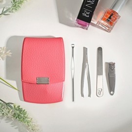 Three Seven Nail Clippers (TS-77VC PINK) Nail Care Set 10824191588404 / 쓰리세븐 손톱깎이(TS-77VC PINK)네일케어세트10824191588404