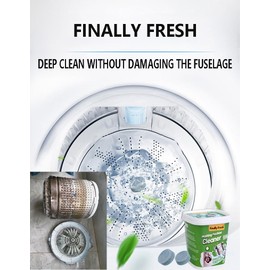 Finally Fresh Washing Machine Cleaner for Front Loaders & Top loaders, 20 Packs Washer Cleaner, Washer Machine Cleaner for Fianlly Fresh, Suitable for All Washing Machine