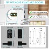 Keyless Entry Door Lock with 2 Handles, Electronic Keypad Deadbolt