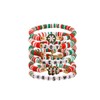 YANCHUN Christmas Bracelet Cute Xmas Bracelets Stack Clay Bracelet Stretch