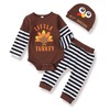 My First Thanksgiving Outfit Infant Baby Boy Letter Printed Romper