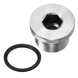 YOKIVE M24 x 1.5 Stainless Steel Pipe Plug, Internal Hex Head Socket Pipe Fitting | Pipe Accessories, Great for Terminate Pipe Ends (Silver)