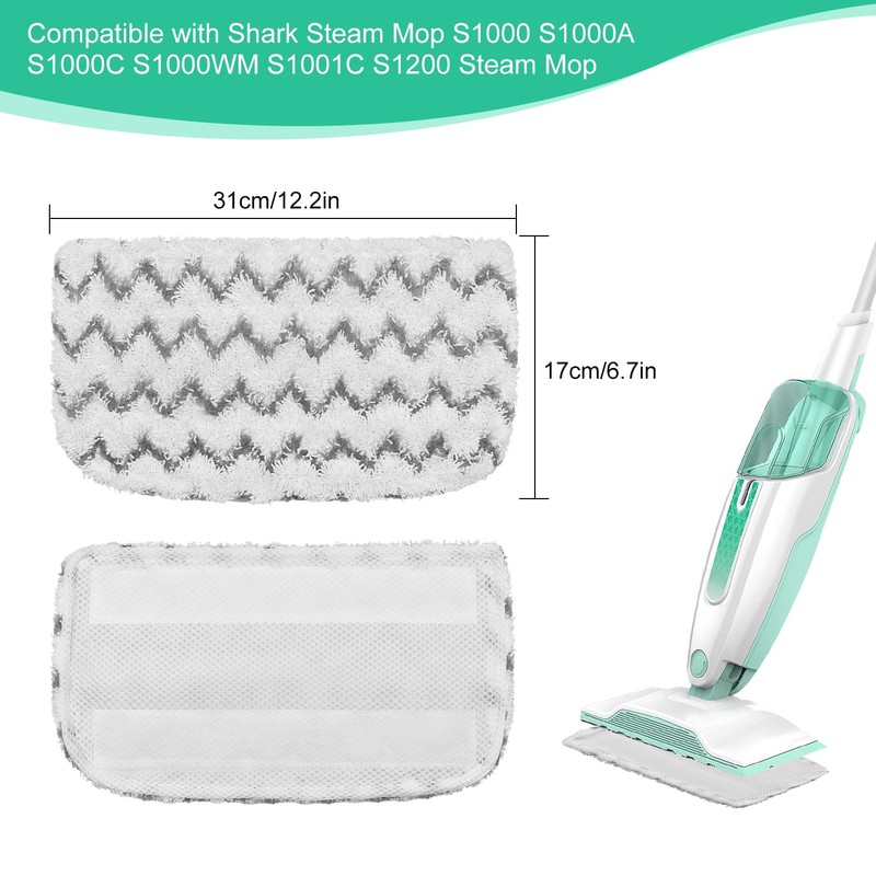 Mop Pads for Shark S1000, S1000A, S1000C, S1000WM, S1001C Steam