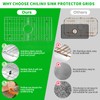Chilinii 24" x 12" Stainless Steel Sink Protector - Large