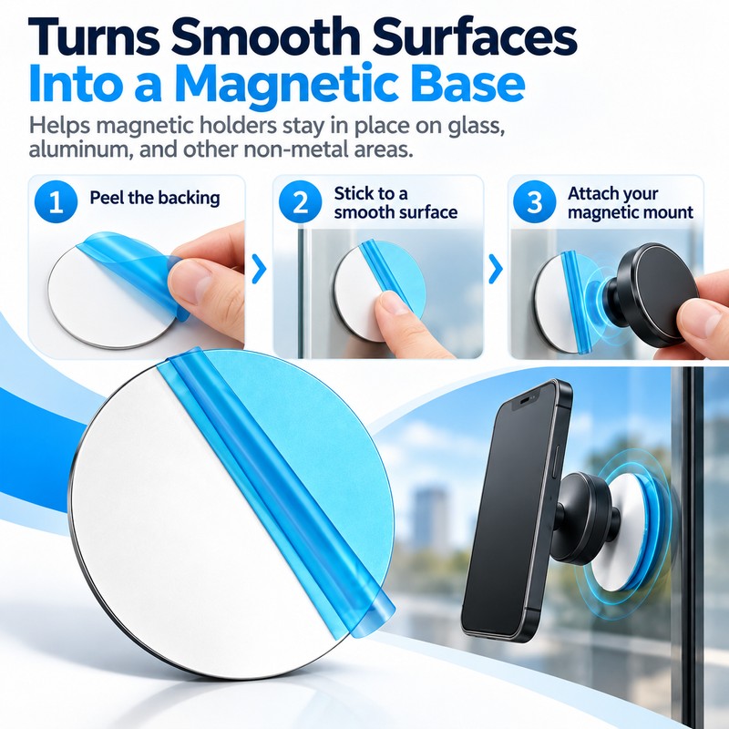 Metal Mounting Plate Sticker for Starlink Magnetic Mounts – Iron