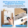 Fingerprint Remote Control Cabinet Lock, Fingerprint Remote Unlocking Within 10m,