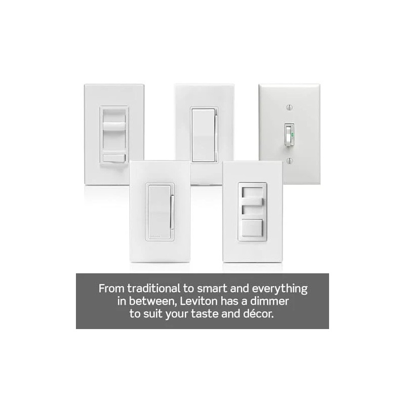 Leviton Light Almond Electronic Dimmer Switch for LED and Incandescent