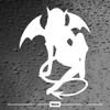 Devil Girl Tattoo Silhouette Car Van Laptop Phone Vinyl Sticker
