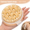 2 Pack Round Dry Brushing Body Brush 11cm Shower Brush