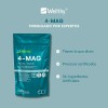 4-mag 200 Cápsulas Wellthy Mezcla De Magnesio, 100 Porciones