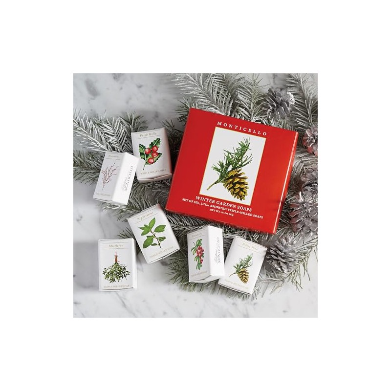 Monticello Botanical Winter Soap Set