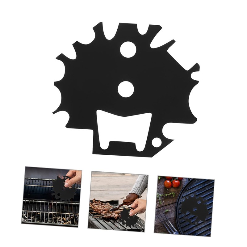 Mipcase 2Pcs Stainless Steel Grill Scraper Tool Durable Cleaning Scraper