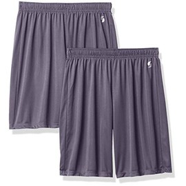 Soffe Boys' Interlock Short, Gunmetal (2 Pack), Medium