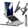 AMXGPT Aluminum Alloy Laptop Stand, Ergonomic, Foldable, Adjustable, Durable, Lightweight,
