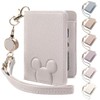 Shirizu Pass Case, Commuter Pass with Reel (MMTZBKBJKSSDGS), gray