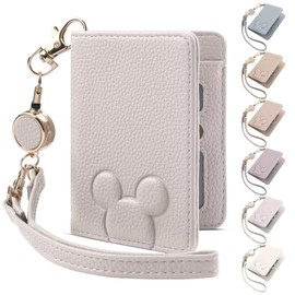 Shirizu Pass Case, Commuter Pass with Reel (MMTZBKBJKSSDGS), gray