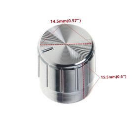 20pcs Colors 6mm 270 Degrees D Axis Potentiometer Control Knobs for Electric Guitar Volume Tone Knobs (Black - D Axis)