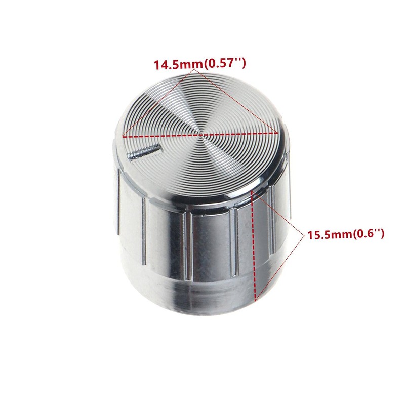 20pcs Colors 6mm 270 Degrees D Axis Potentiometer Control Knobs