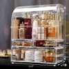 MOOCHI Clear Professional Large Cosmetic Makeup Organizer Bathroom Storage Display