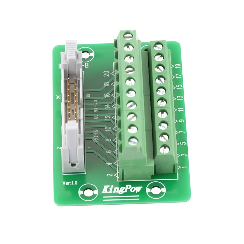 IDC20P 20-Pin Power Strip Breakout Board Module Terminal Block Connector