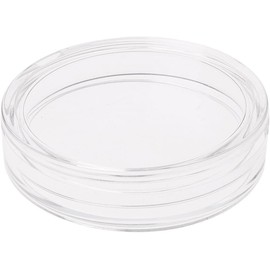 Transparent 38.6mm Round Acrylic Coin Case Storage Box Capsule Container Storage Box for Silver 2 oz Coin Trays and Coin Boxes, Forms, Recordkeeping and Money Handling