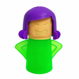 Microwave Cleaner Microwave Oven Cleaner High Temperature Steam Cleaning Equipment Tool Fridge Deodorized Easily Crud Steam Cleans Add Vinegar and Water Angry Mama (Green)