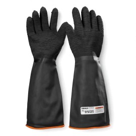 Hardy Heavy Duty Rubber Coated Abrasive Sand Blast Sandblasting Gloves Protection