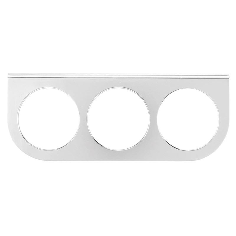 Speedway Motors 3-Gauge Set with Brushed Aluminum Panel Includes Oil