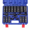WORKPRO 20-Piece 1/2＂ Drive Deep Impact Socket Set, 6-Point, Cr-V