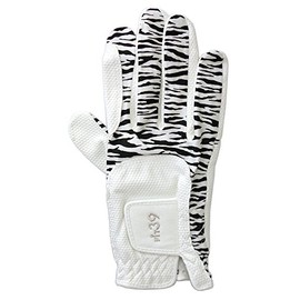MIC 39 GOLF FIT39 Gloves, Unisex, MGF-220N, Right Handed (Left Handed), Zebra/White, Large