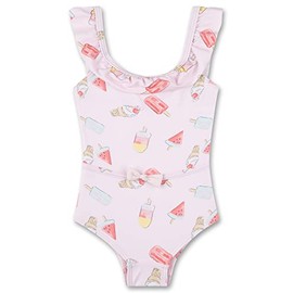 Sanetta Girls Swimming Costume, Pale Pink