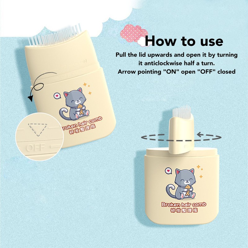 Kids Broken Hair Finishing Stick 80ml Portable Anti Frizz Comb