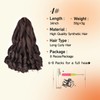 8 Packs French Curl Braiding Hair 14 Inch Brown Braiding