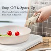 ESLITE LIFE Nonstick Cookware Sets with Detachable Handle,Ceramic Coating Pots