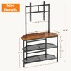 23" to 60" Floor Corner TV Stand For Bedroom With