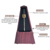NALU Metronome - Classic Mechanical Wind-Up Design with Bell for