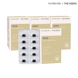 Nutricore [Nutricore X The Moms] Hypercell Iron C 60 Capsules x 3+1 Box / 뉴트리코어 X더맘스] 하이퍼셀 철분C 60캡슐 x 3+1박스