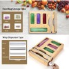 Jitner NEW! Storage Bag Organizer with Foil and Plastic Wrap