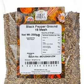 Old India Black Pepper Ground 18 Mesh 250g