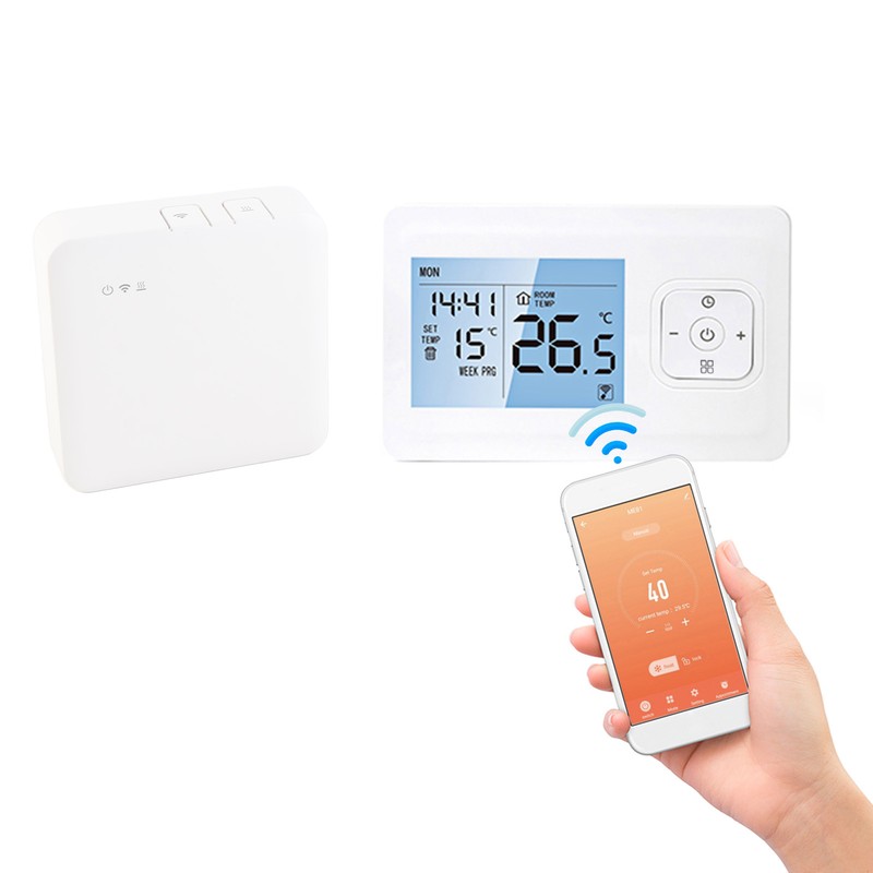 WiFi Smart Thermostat Wireless Programmable Thermostat with RF Receiver Tabletop