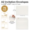 A2 White Envelopes 75 Pack 140gsm Self Seal 4 3/8