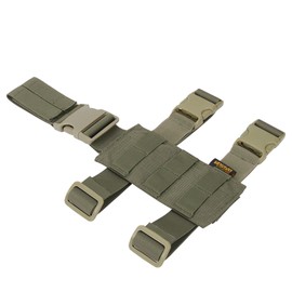 EXCELLENT ELITE SPANKER Tactical Drop Leg Holster Adjustable Platform Molle Module Universal Bag for Left/Right Leg (Olive Green)
