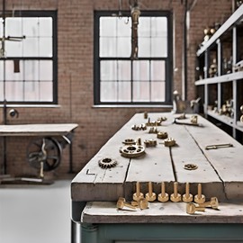 PrecisionGeek Brass M5 x 10mm (10mm dia) Flat Knurled Thumb Screws (Set of 10)