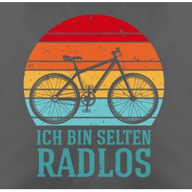 Cushion Cover - Cycling - Cushion - Ich bin selten radlos Fahrrad Saying Funny I Cyclist Gifts Road Bike I Funny Bicycle Gifts for Mountain Bikers I Bike Gift for Cyclists - 50 x 50 cm