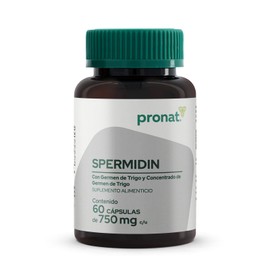 Pronat Spermidin Antioxidante Suplemento Alimenticio 60 Cápsulas – Con Germen de Trigo y Concentrado de Germen de Trigo – Aporta Espermidina