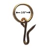 Shade Doctor of Maine Brass Pin-On Rings for Tie Backs,