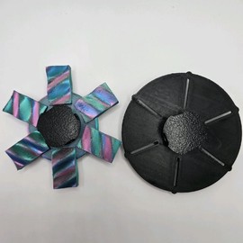 3D Printed Zoetrope - Chromatic Wave Animation Spinner - Specification: Both Spinners