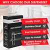 Soap Dispenser for Kitchen Sink (Brushed Nickel), Fit 1-to-1.25-inch Hole,